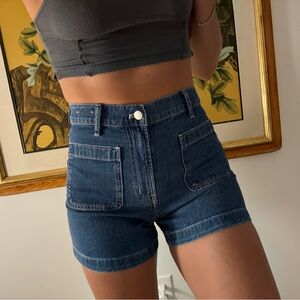 Madewell High Rise Sailor Short